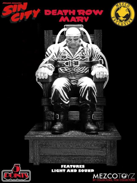 Mezco Sin City The Hard Goodbye Death Row Marv 3.75 Inch Action Figure